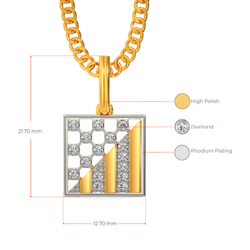 Tartan Thursdays Diamond Pendants For Men