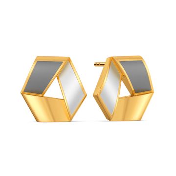 Business Triads Gold Earrings