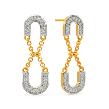 Stringed Together Diamond Earrings