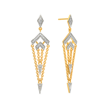 Struck A String Diamond Earrings