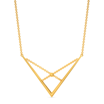 Stringed Love Gold Necklaces