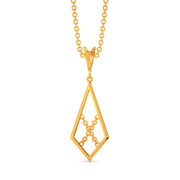 String Reviled Gold Pendants