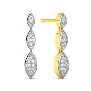 Theory of Trine Diamond Earrings
