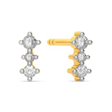 Connect Three Diamond Earrings