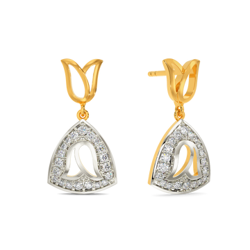 Enveloped In Tulips Diamond Earrings