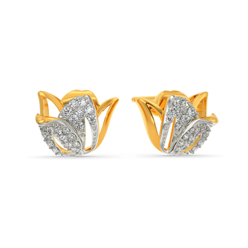 Tulip Unwind Diamond Earrings