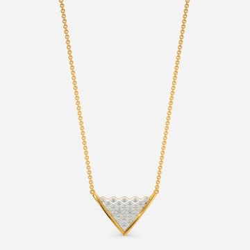 Knit In The Round Diamond Necklaces
