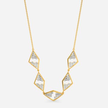 Knitly Attached Diamond Necklaces