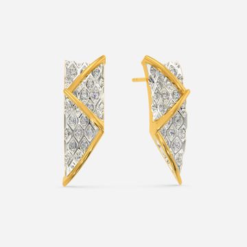 Knit Sparkle Diamond Earrings