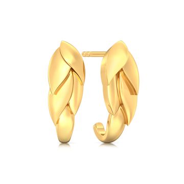 Wing-o-Spring Gold Earrings