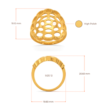 Sensuous Sheer Gold Rings