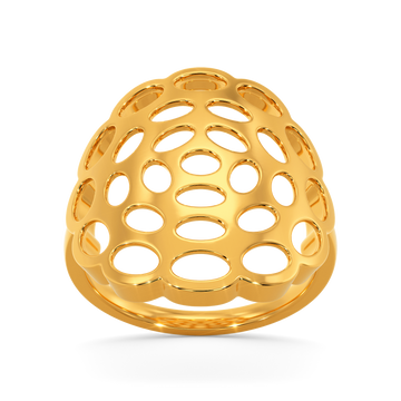 Sensuous Sheer Gold Rings
