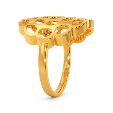 Sensuous Sheer Gold Rings
