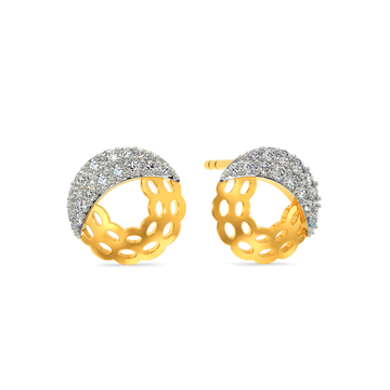 Knitted Drama Diamond Earrings