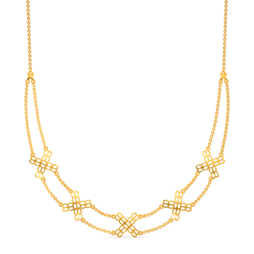 Lush Knits Gold Necklaces