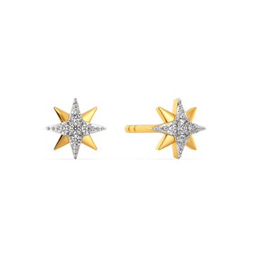 Starburst Studs Diamond Earrings