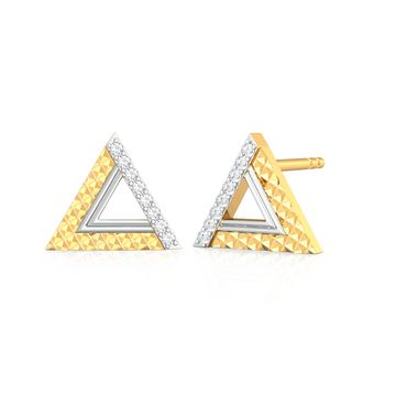 Pyramid Play Diamond Earrings