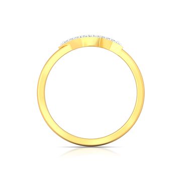 Chevron Bolts Diamond Rings