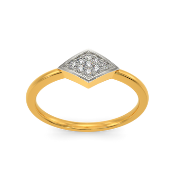 Vibe In Tweed Diamond Rings