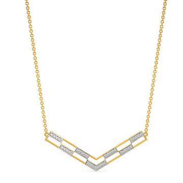 Tweed Weave Diamond Necklaces
