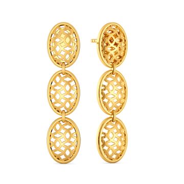 Tulled Together Gold Earrings