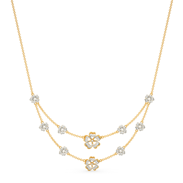 Fleur Beauty Diamond Necklaces