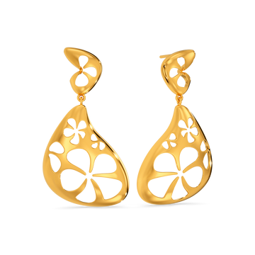 Plumeria Muse Gold Earrings