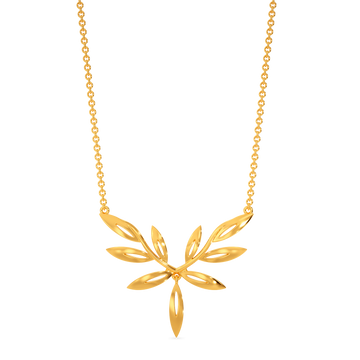 Under The Leaves Spell Gold Necklaces