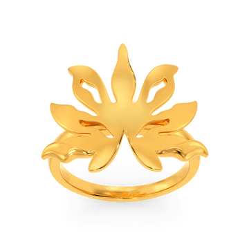 Floral Saga Gold Rings