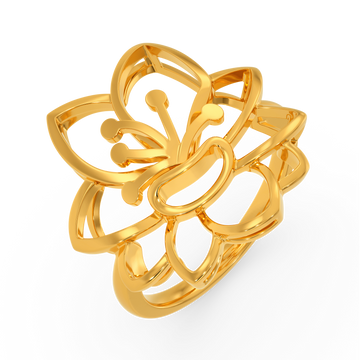 Queen Of The Tropics Gold Rings