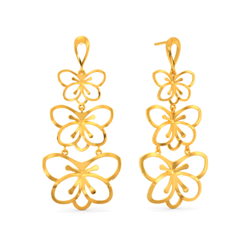 Exotic Treasure Gold Earrings