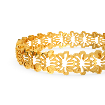 Tropical Paradise Gold Bangles