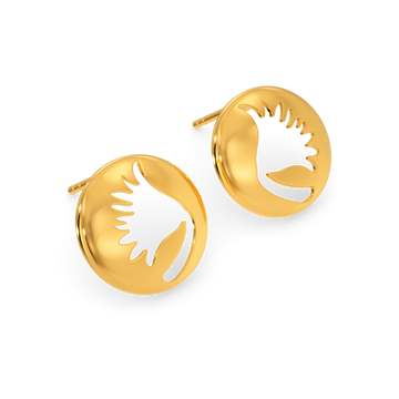 Tune Of The Daisy Gold Earrings