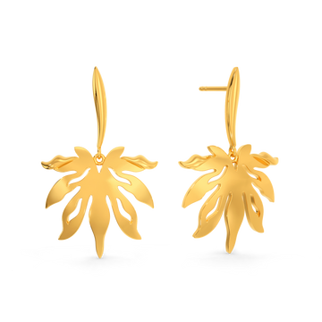 Maple Dreams Gold Earrings