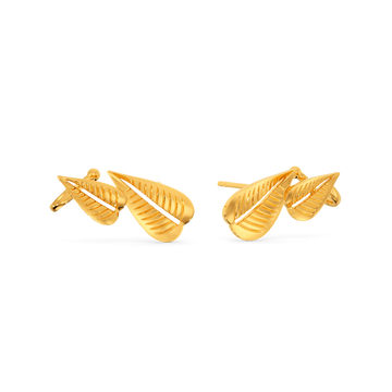 Leaves O Mania Gold Earrings