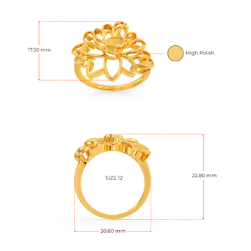 Just Like The Lotus Gold Rings
