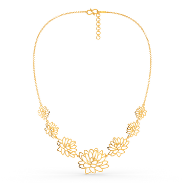 Just Like The Lotus Gold Necklaces