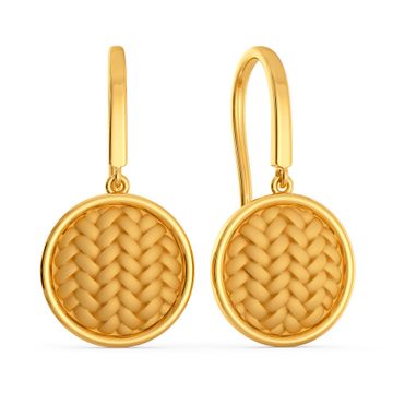 The Twill Drill Gold Earrings