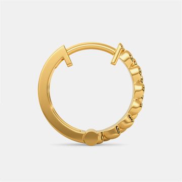 Tweed Links Gold Earrings
