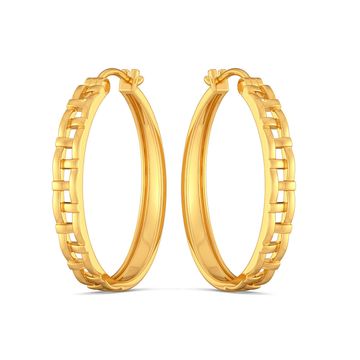 Basket Knits Gold Earrings