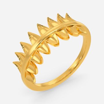 Leptoid Texture Gold Rings