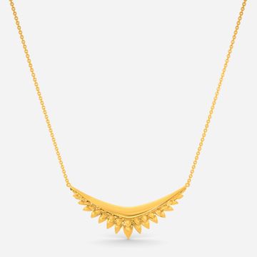 Leptoid Texture Gold Necklaces