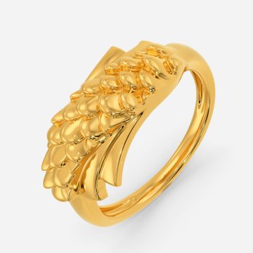 Mystical Dragon Gold Rings