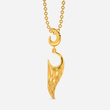 Winged Serpent Gold Pendants