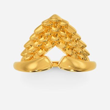 Spiky Firedrake Gold Rings