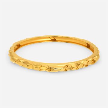 Sleek Weave Gold Bangles