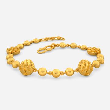 Scaly Ripples Gold Bracelets