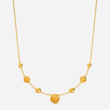 Scaly Ripples Gold Necklaces