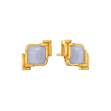 Azure Dyed Gemstone Earrings