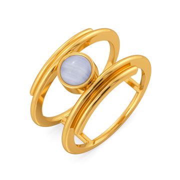 Laced in Blues Gemstone Rings